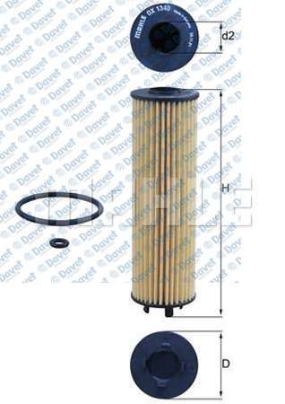 MAHLE OX1340D Yag Filtresi Arteon-Caddy-Golf Viii-Passat-Tiguan-Touran-T Roc-A3-Q2-Q3-Ateca-Leon-Tarraco-Karoq-Kodiaq-Super B 15> 2.0tdi Dfga-Dsrb-Dsud-Dtsa-Dtsb-Dtre-Dtua